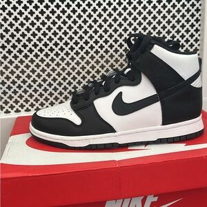 Nike Black and White High-Top Sneakers